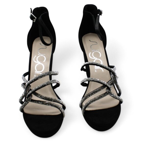 Sugar Women's Petal Dress Sandals - Black Shimmer - Picture 2 of 8
